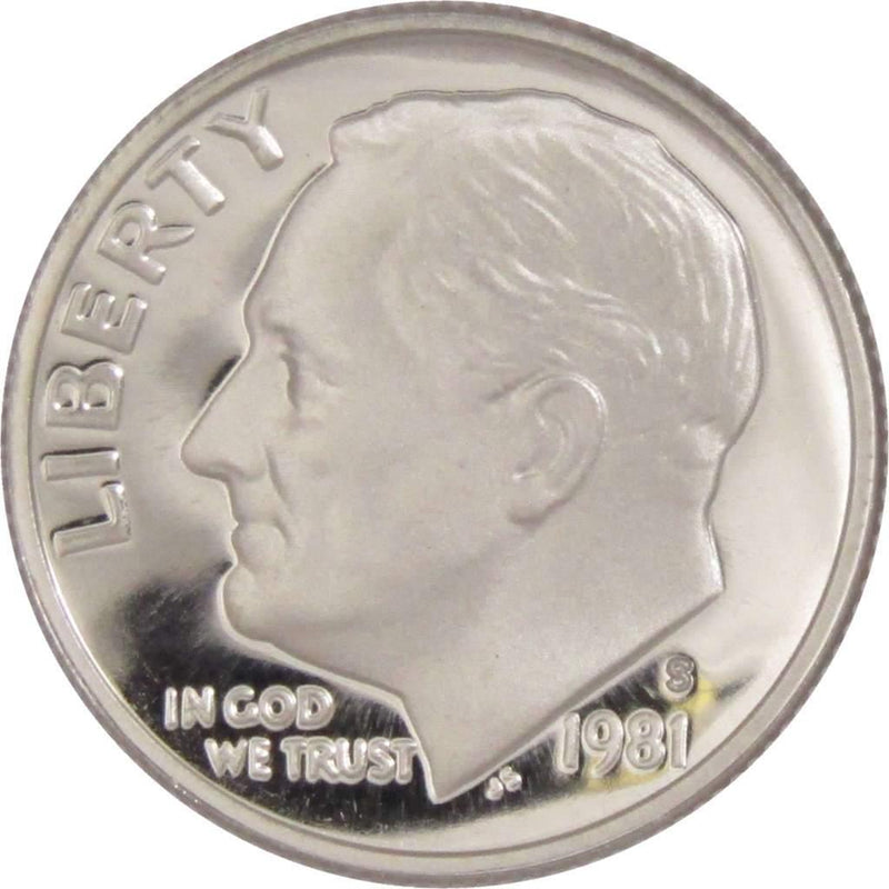 1981 S Type 1 Roosevelt Dime Choice Proof 10c US Coin Collectible - Roosevelt coin - Profile Coins &amp; Collectibles