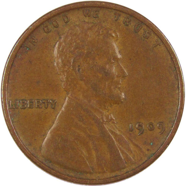 1909 VDB Lincoln Wheat Cent VF Very Fine Bronze Penny 1c Coin Collectible - Lincoln Cent - Profile Coins &amp; Collectibles
