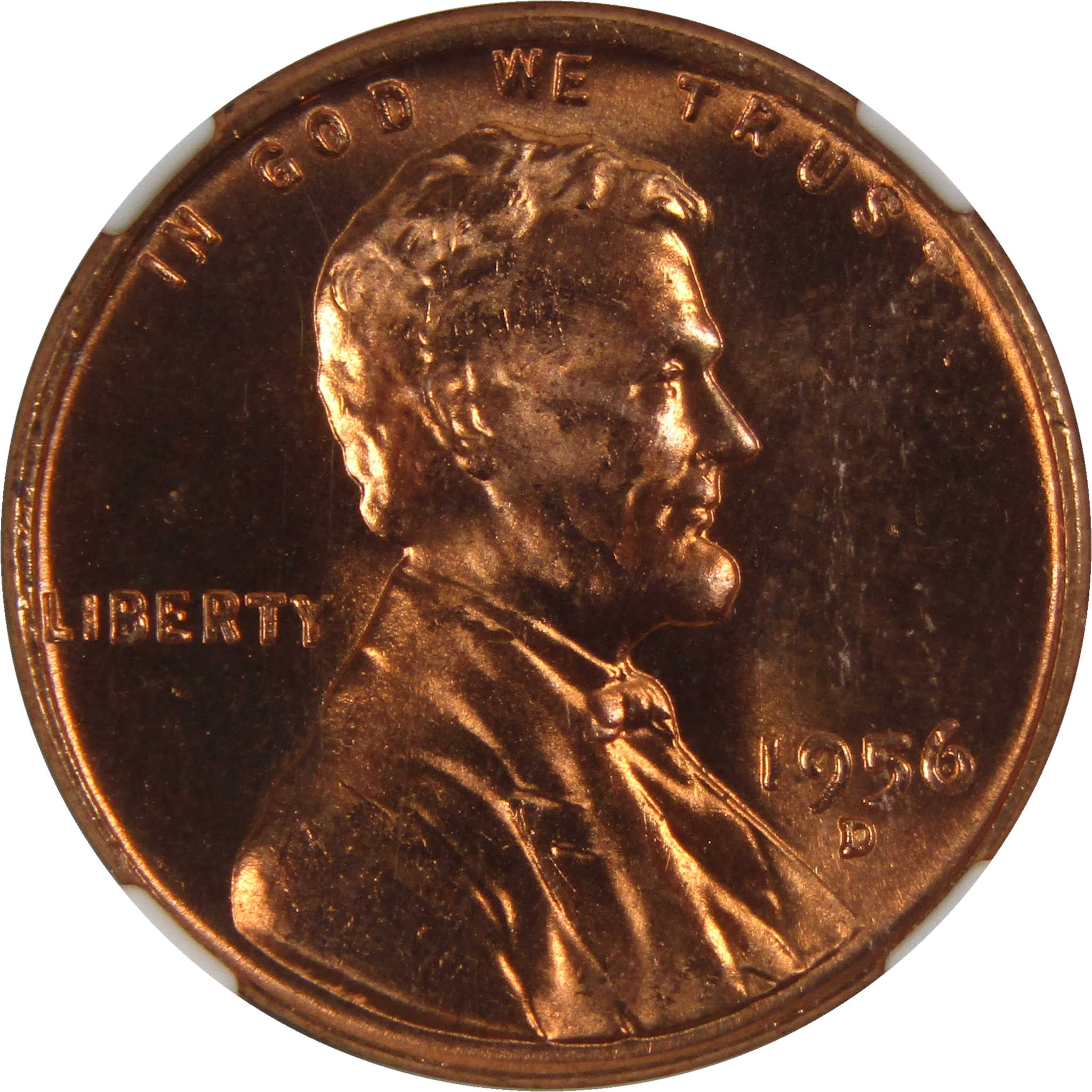 1956 D Lincoln Wheat Cent MS 66 RD NGC Penny Uncirculated SKU:I3672