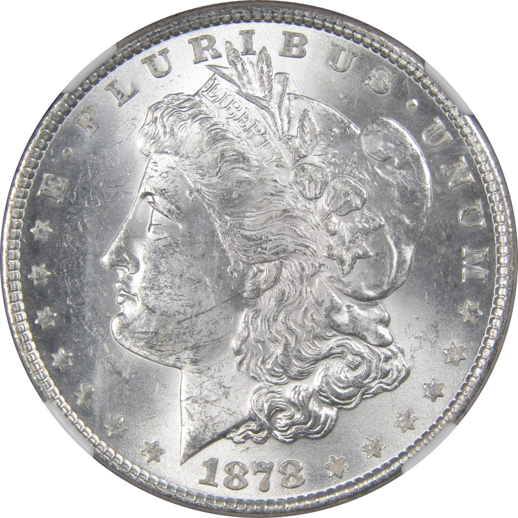 1878 7TF Rev 79 Morgan Dollar MS 62 NGC Silver SKU:IPC5111 - Morgan coin - Morgan silver dollar - Morgan silver dollar for sale - Profile Coins &amp; Collectibles