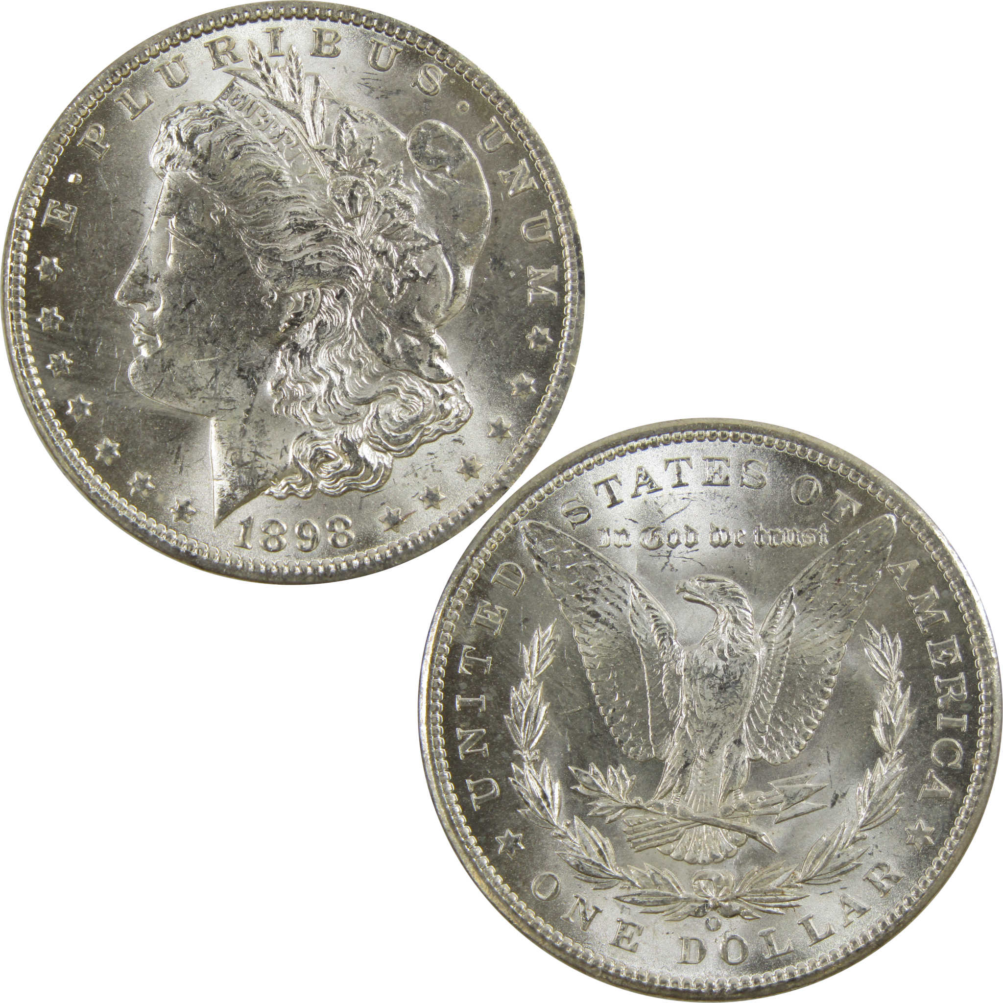 1898 O Morgan Dollar BU Uncirculated 90% Silver $1 Coin SKU:I5228 - Morgan coin - Morgan silver dollar - Morgan silver dollar for sale - Profile Coins &amp; Collectibles