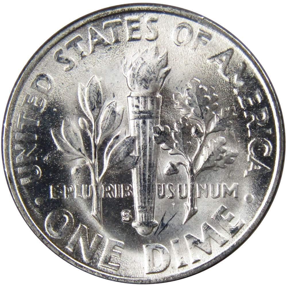 1951 S Roosevelt Dime BU Uncirculated Mint State 90% Silver 10c US Coin