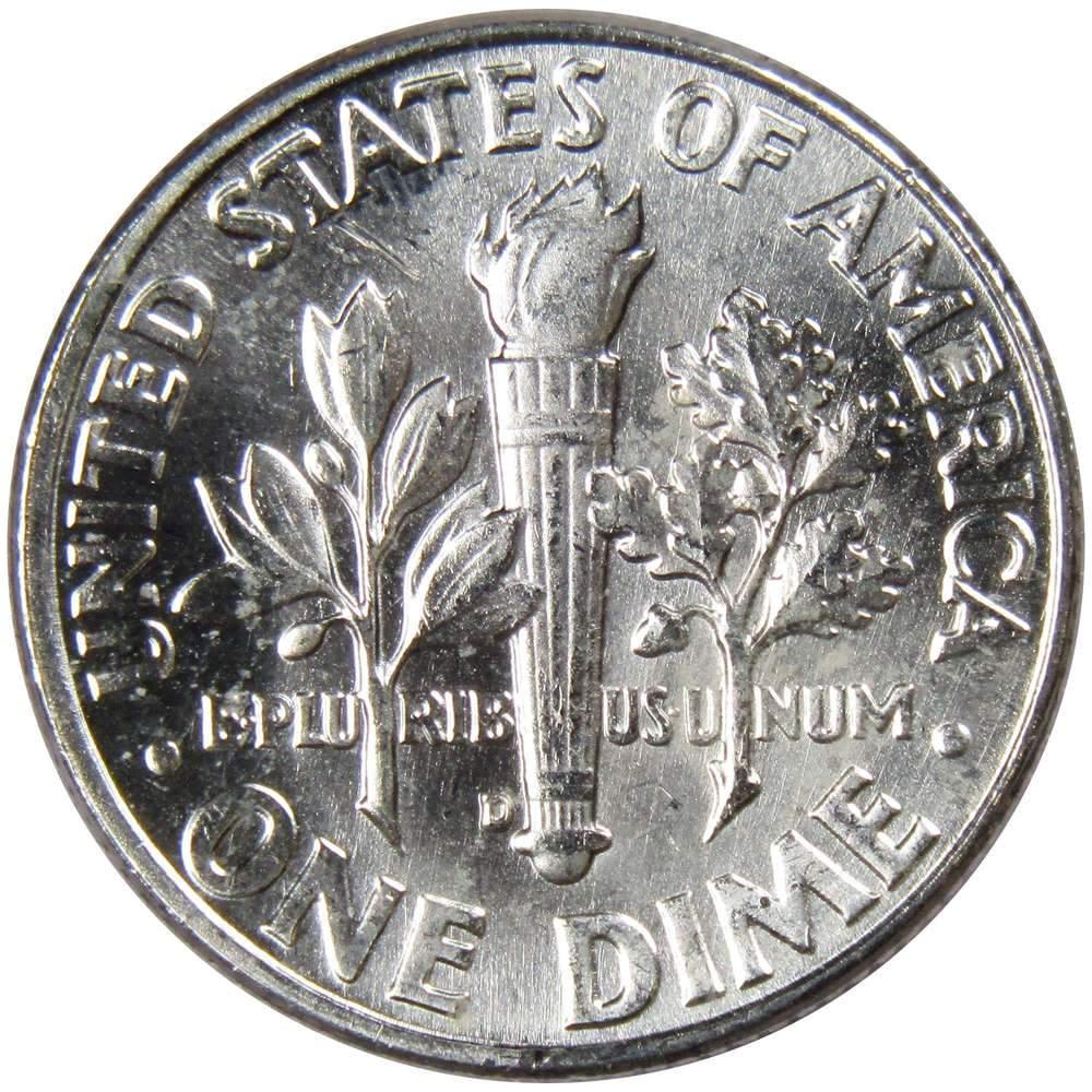 1963 D Roosevelt Dime BU Uncirculated Mint State 90% Silver 10c US Coin