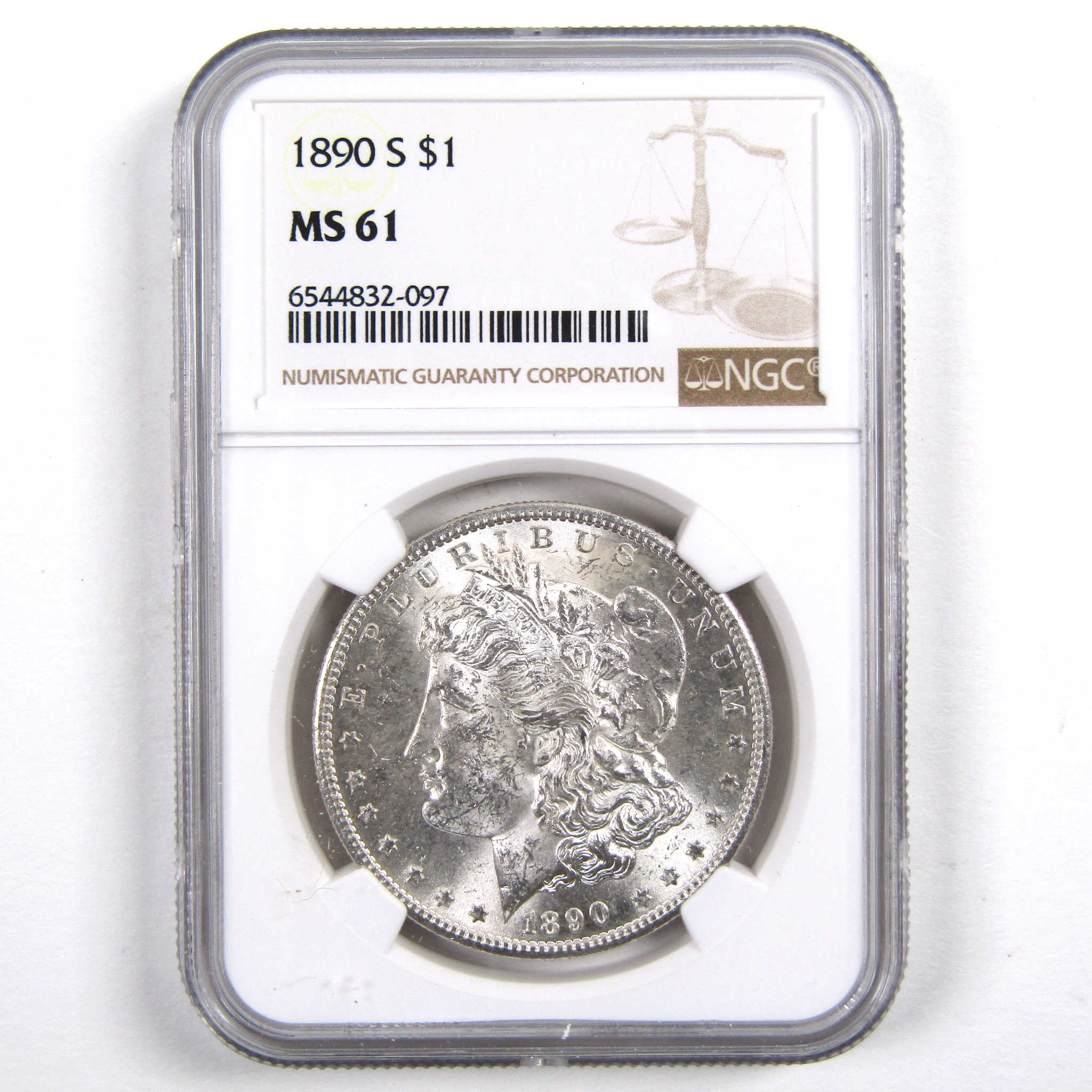 1890 S Morgan Dollar MS 61 NGC 90% Silver Uncirculated SKU:I3124 - Morgan coin - Morgan silver dollar - Morgan silver dollar for sale - Profile Coins &amp; Collectibles