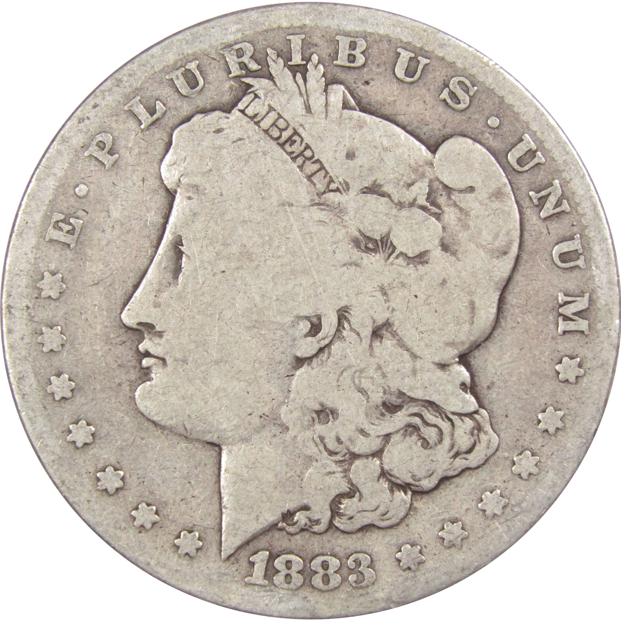 1883 S Morgan Dollar AG About Good 90% Silver US Coin SKU:IPC7453 - Morgan coin - Morgan silver dollar - Morgan silver dollar for sale - Profile Coins &amp; Collectibles