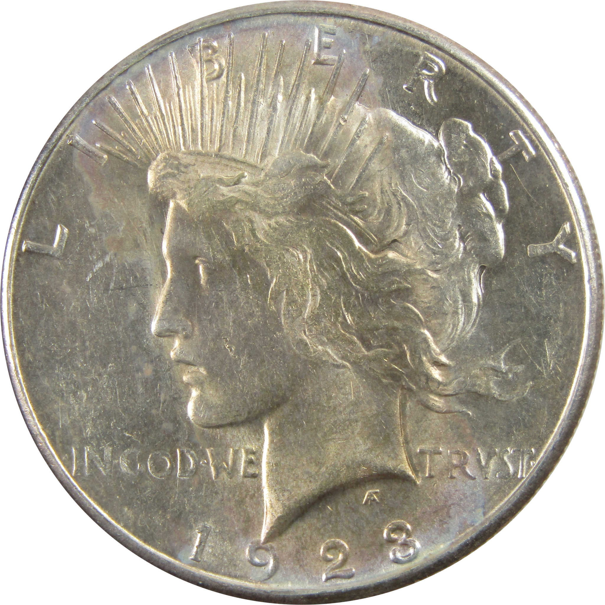 1923 S Peace Dollar AU About Uncirculated 90% Silver $1 Coin SKU:I5392