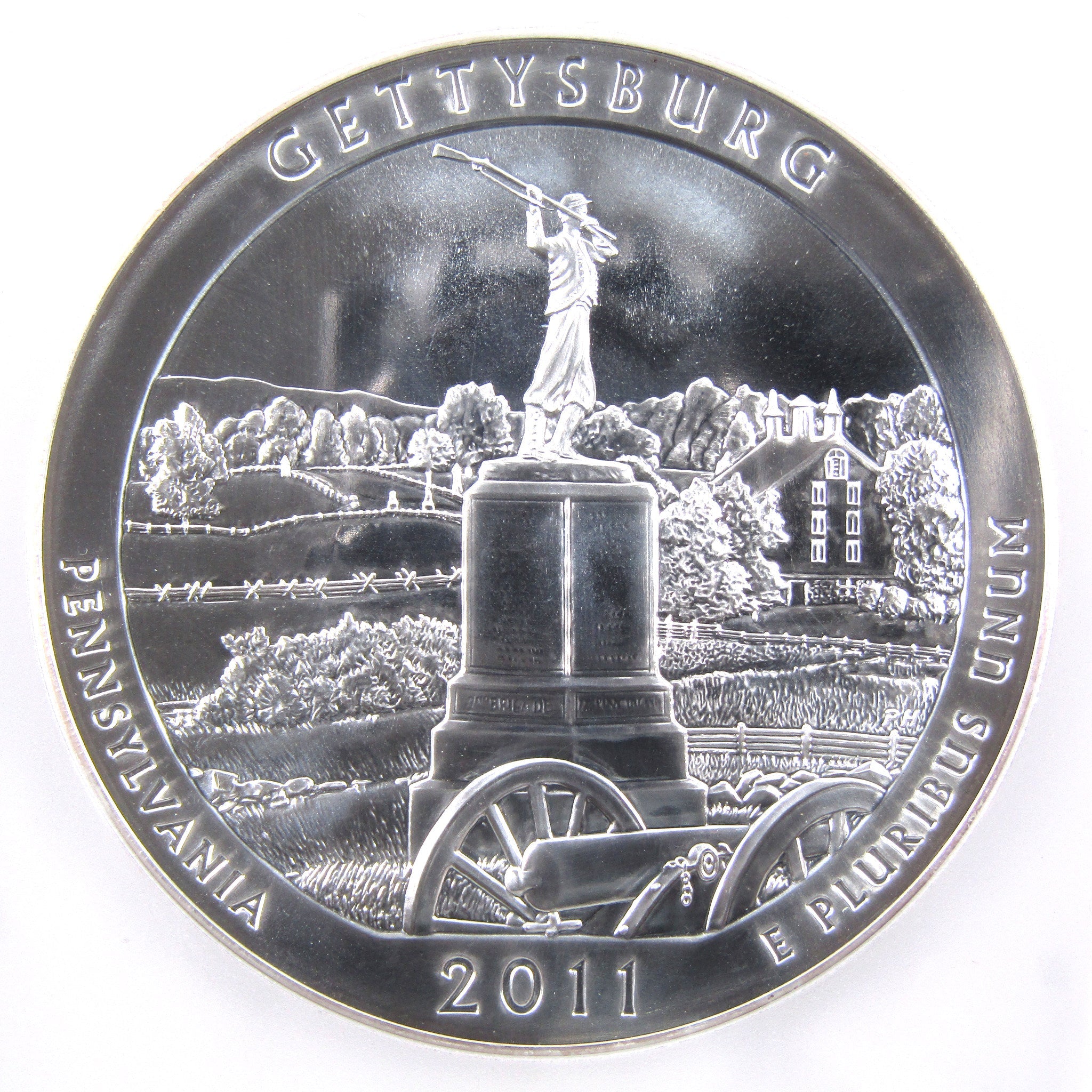 2011 Gettysburg National Park MS 69 PL PCGS 5 oz Silver SKU:CPC2096