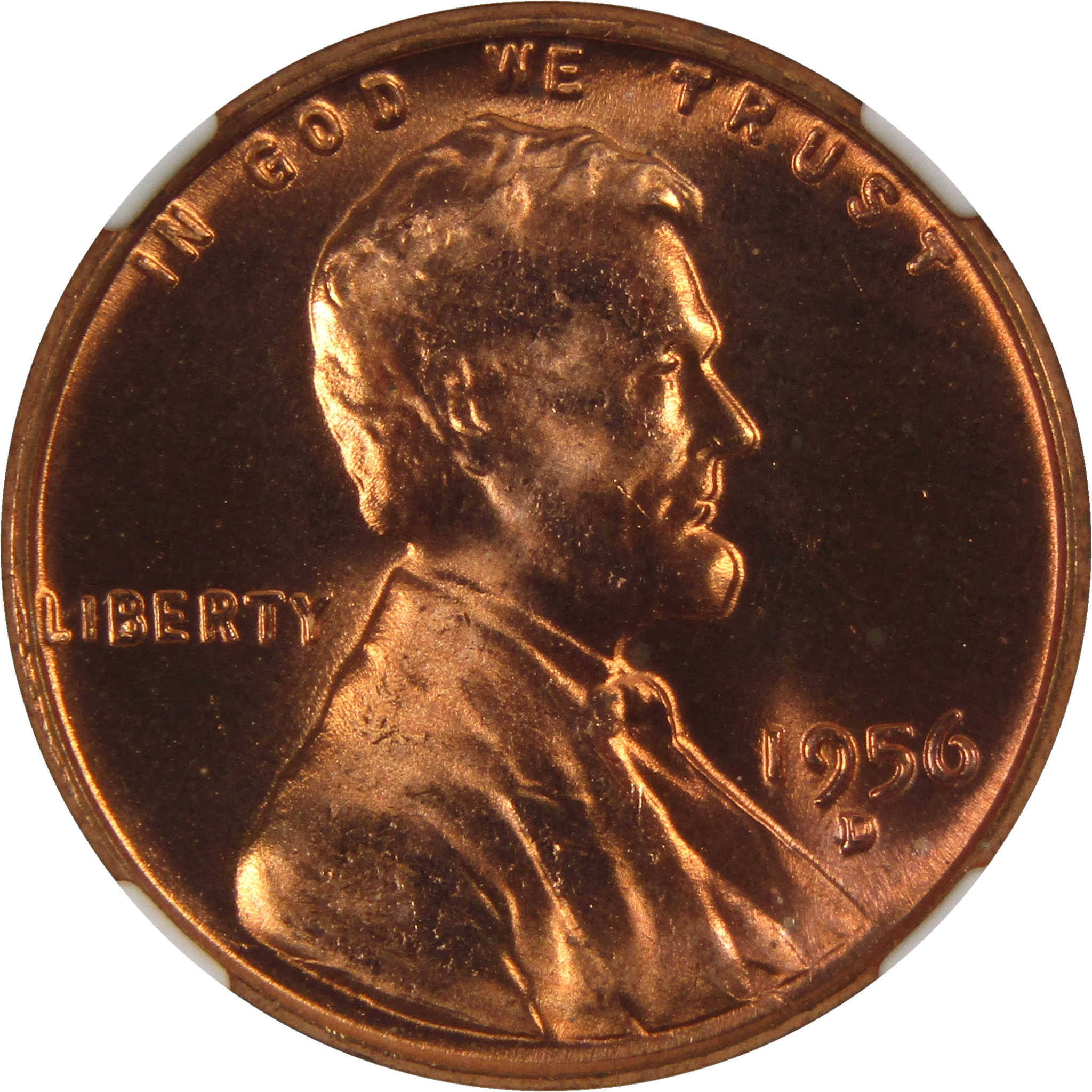 1956 D Lincoln Wheat Cent MS 66 RD NGC Penny Uncirculated SKU:I3677