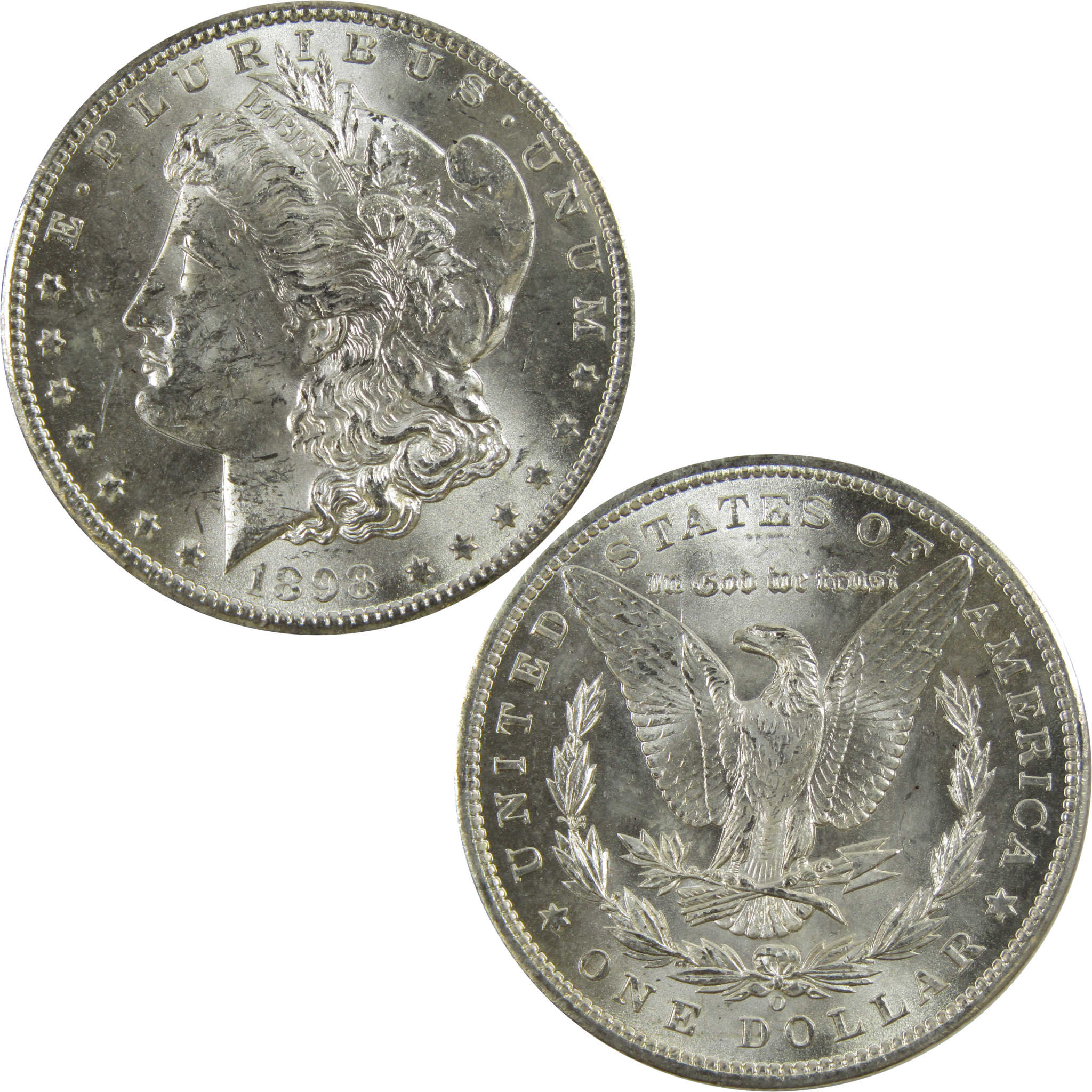 1898 O Morgan Dollar BU Uncirculated 90% Silver $1 Coin SKU:I5206 - Morgan coin - Morgan silver dollar - Morgan silver dollar for sale - Profile Coins &amp; Collectibles