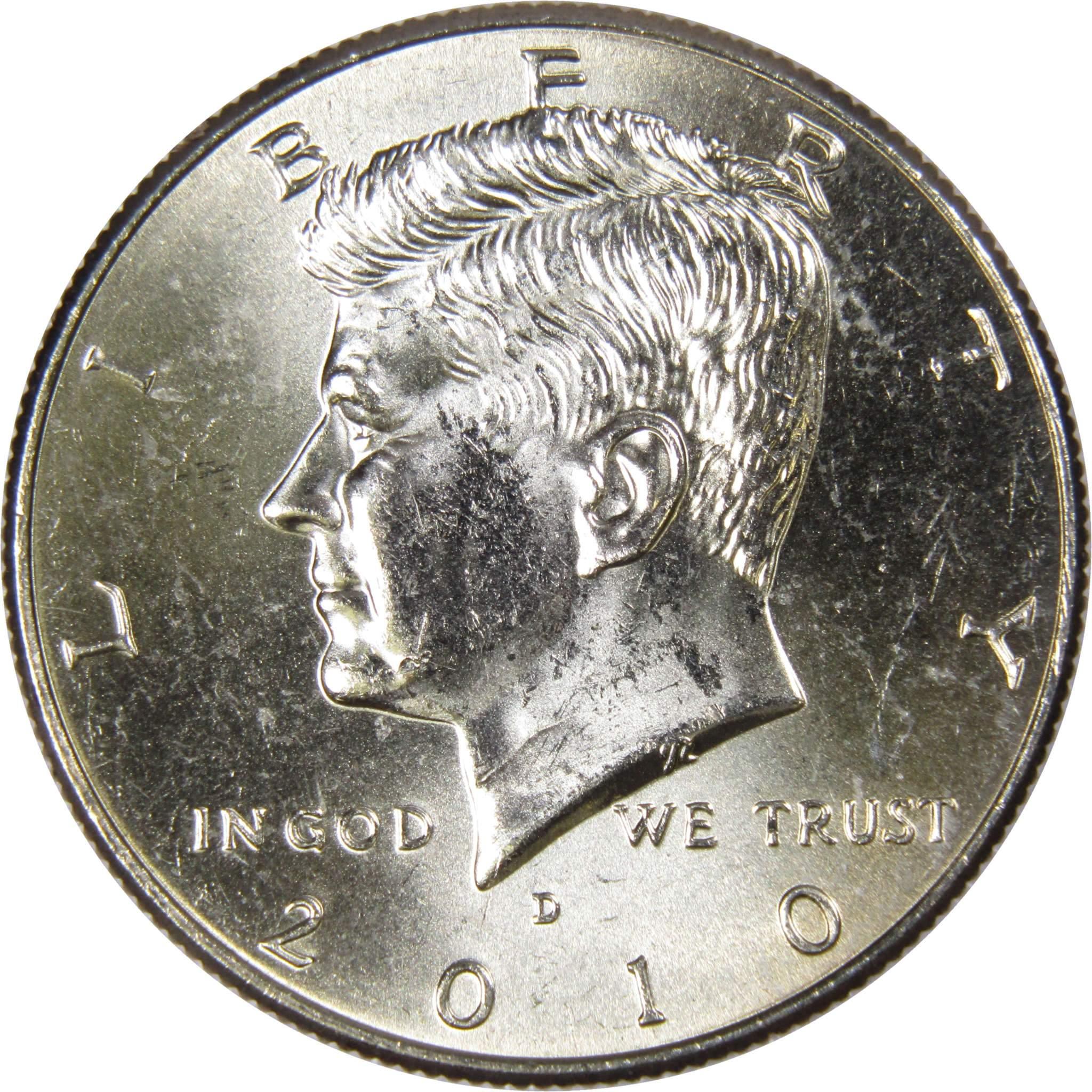 2010 D Kennedy Half Dollar BU Uncirculated Mint State 50c US Coin Collectible