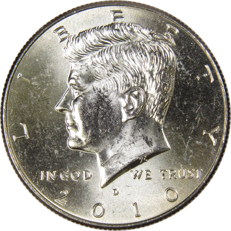 2010 D Kennedy Half Dollar BU Uncirculated Mint State 50c US Coin Collectible - Kennedy Half Dollars - JFK Half Dollar - Kennedy Coins - Profile Coins &amp; Collectibles