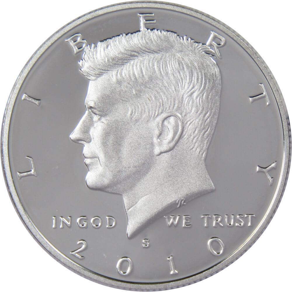 2010 S Kennedy Half Dollar Choice Proof 90% Silver 50c US Coin Collectible
