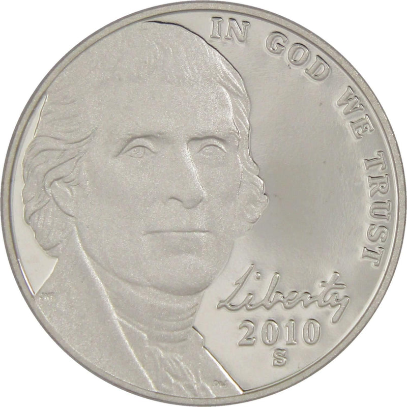 2010 S Jefferson Nickel 5 Cent Piece Choice Proof 5c US Coin Collectible - Jefferson Nickels - Jefferson Nickels for Sale - Profile Coins &amp; Collectibles