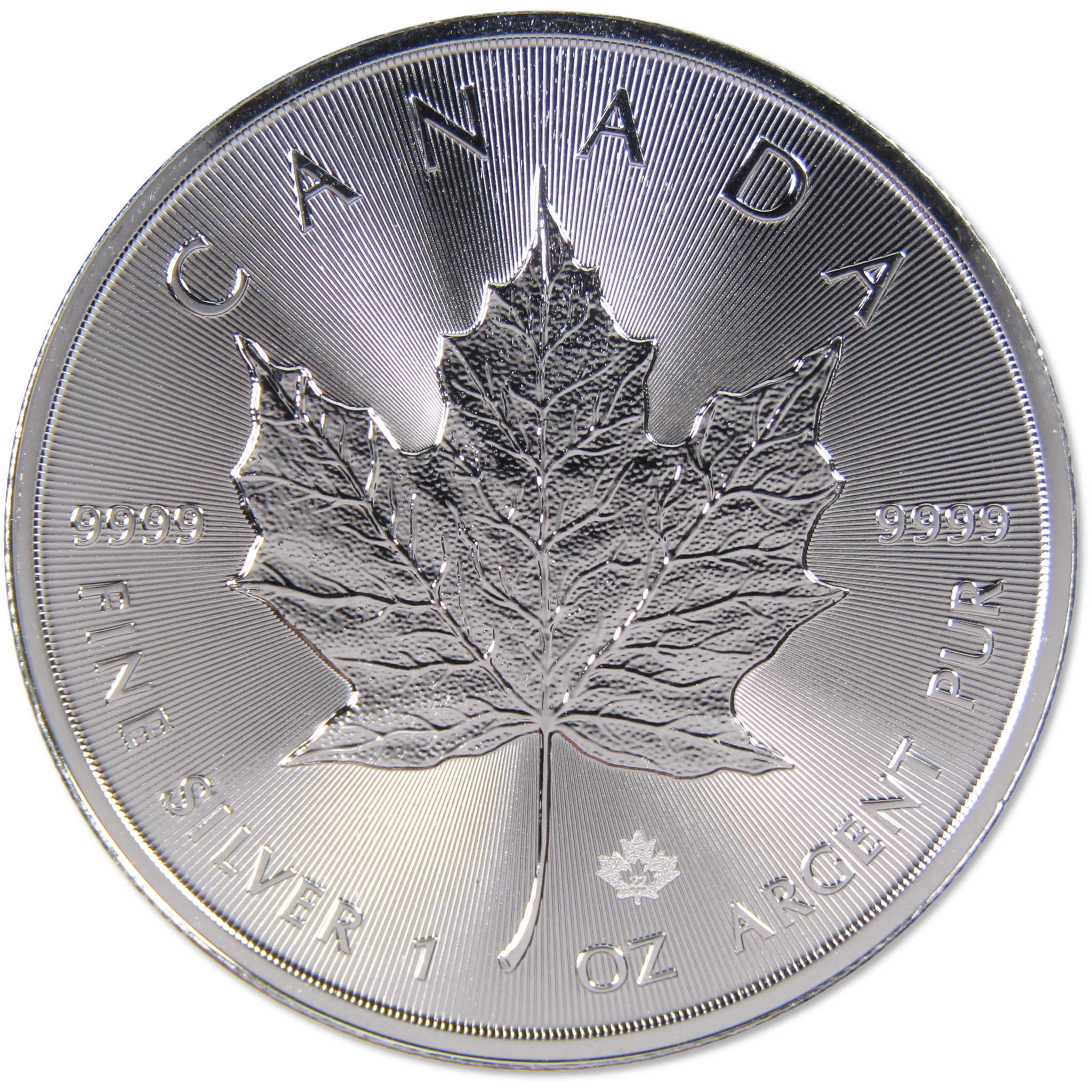 2022 Canadian Maple Leaf BU Brilliant Uncirculated 1 oz .9999 Silver $5 Coin