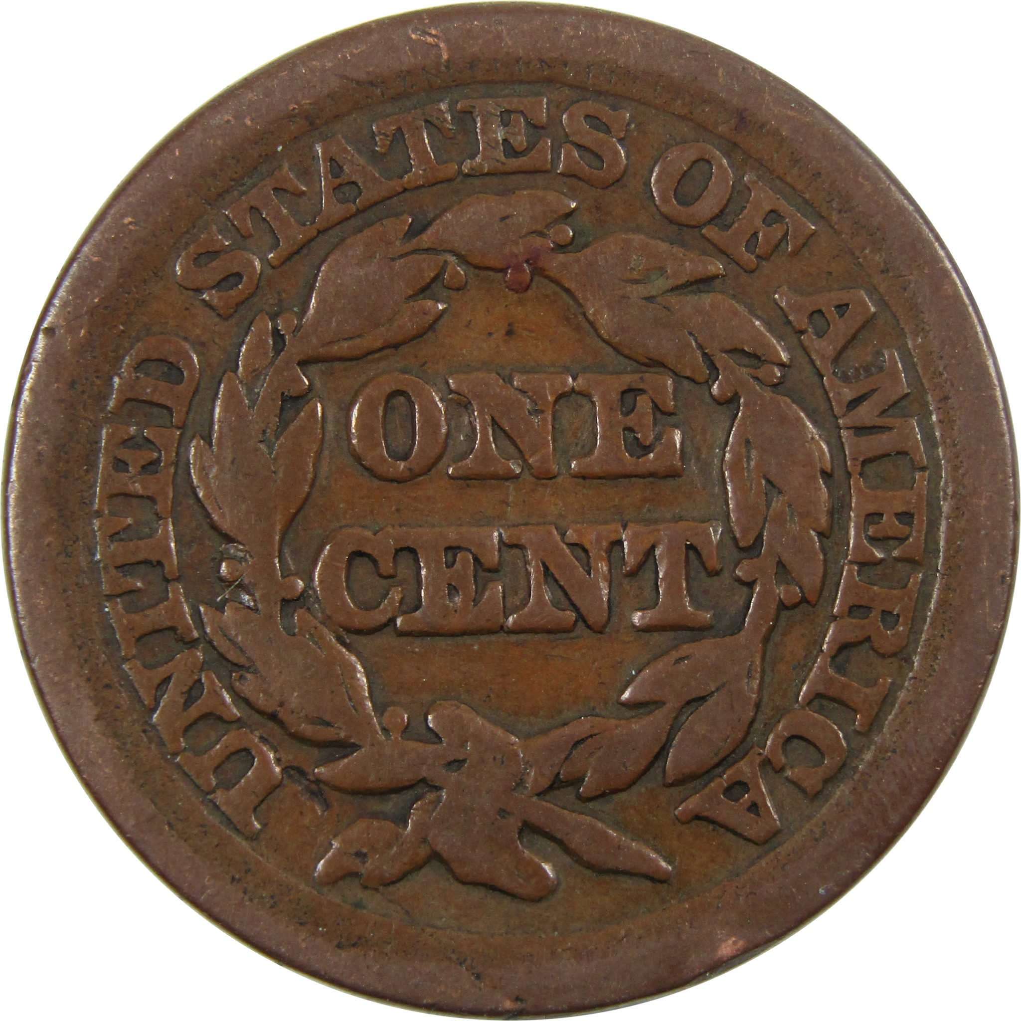 1849 Braided Hair Large Cent AG About Good Copper Penny SKU:I4681