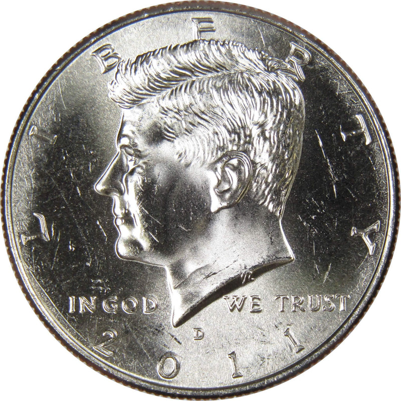 2011 D Kennedy Half Dollar BU Uncirculated Mint State 50c US Coin Collectible - Kennedy Half Dollars - JFK Half Dollar - Kennedy Coins - Profile Coins &amp; Collectibles