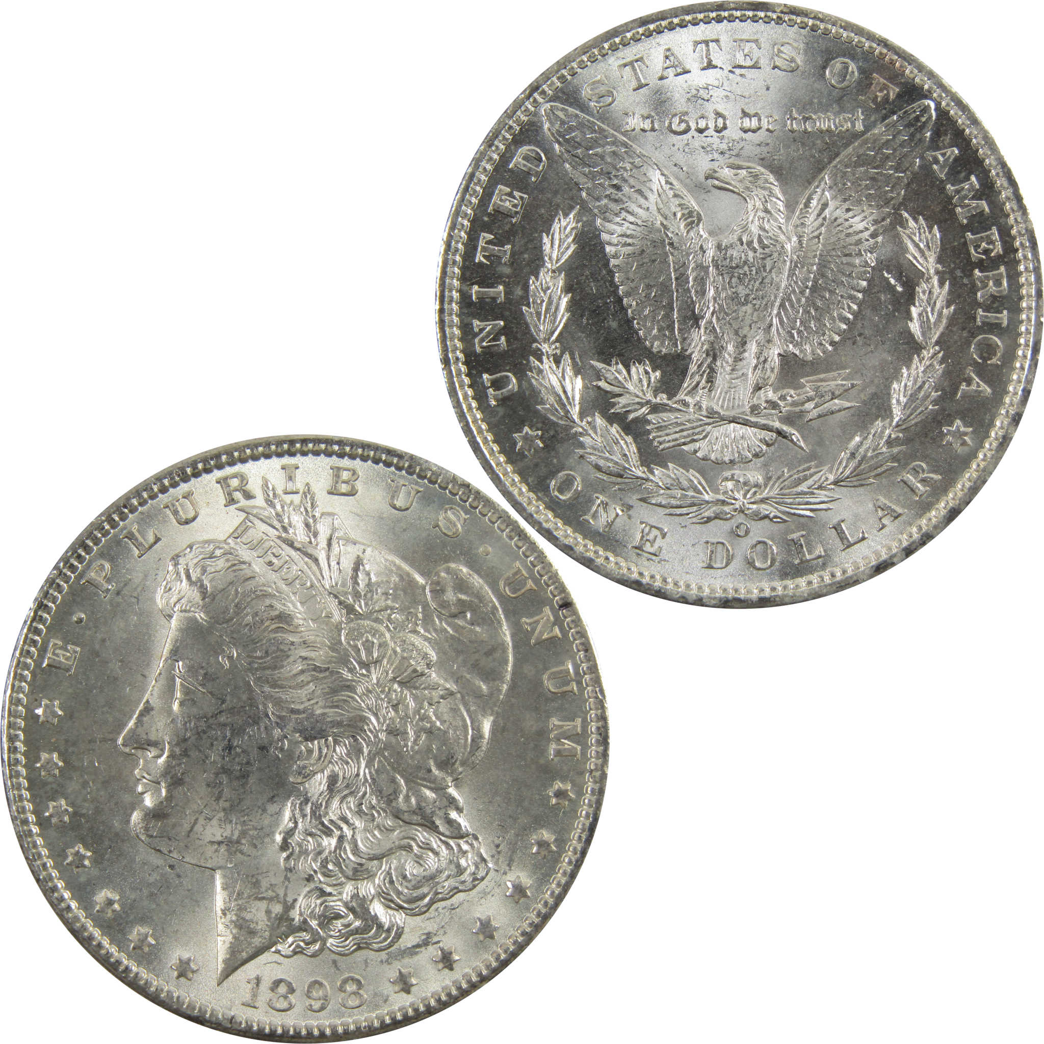 1898 O Morgan Dollar BU Uncirculated 90% Silver $1 Coin SKU:I5265 - Morgan coin - Morgan silver dollar - Morgan silver dollar for sale - Profile Coins &amp; Collectibles