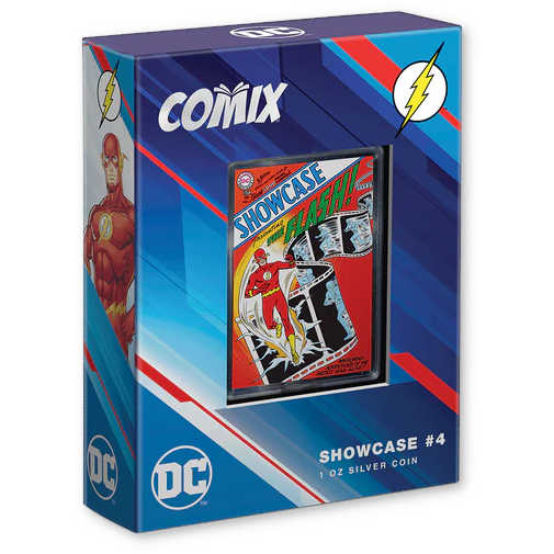 DC COMIX Showcase #4 The Flash Silver $2 Proof 2022 Niue COA SKU:OPC76