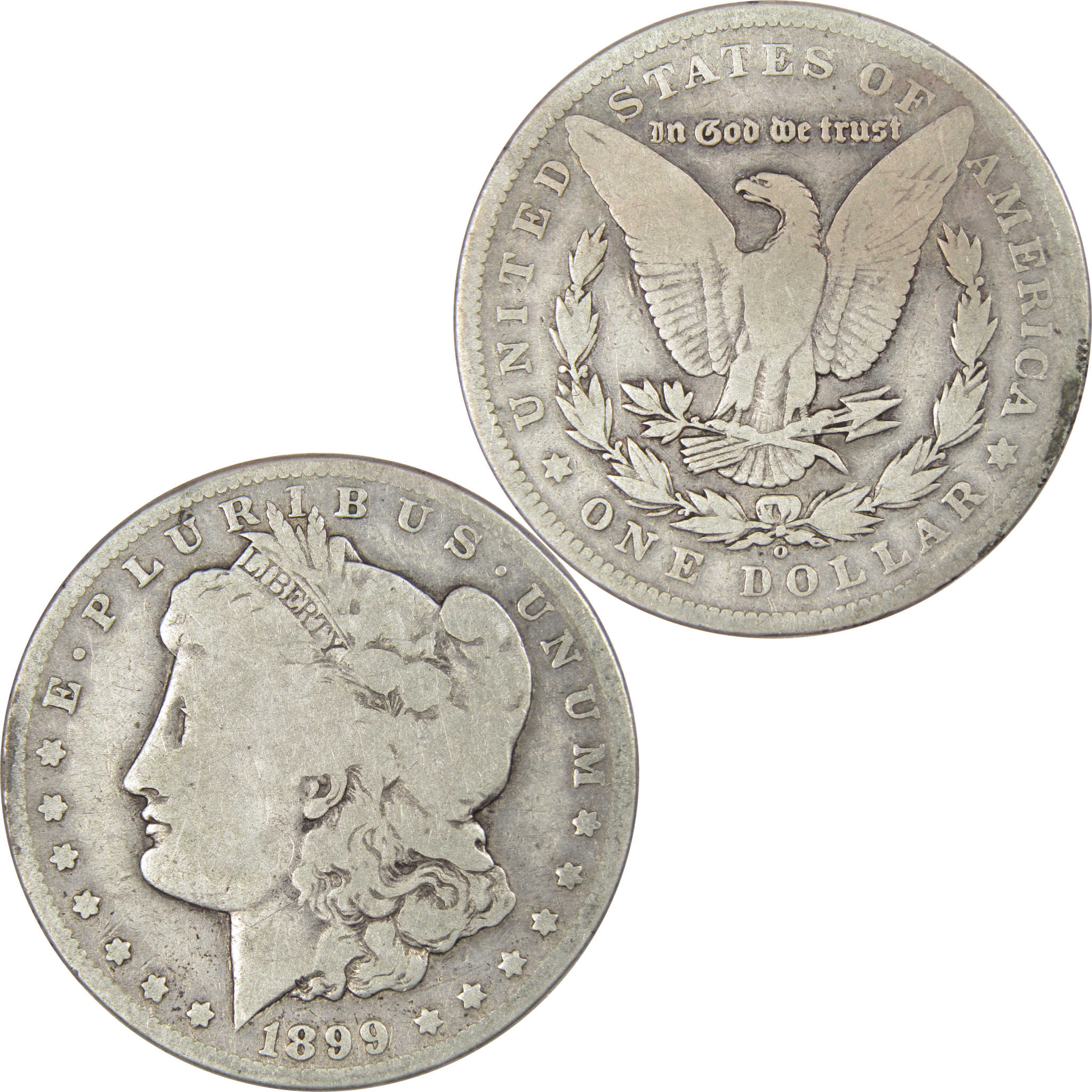 1899 O Micro O Morgan Dollar VG Very Good 90% Silver SKU:IPC6279 - Morgan coin - Morgan silver dollar - Morgan silver dollar for sale - Profile Coins &amp; Collectibles