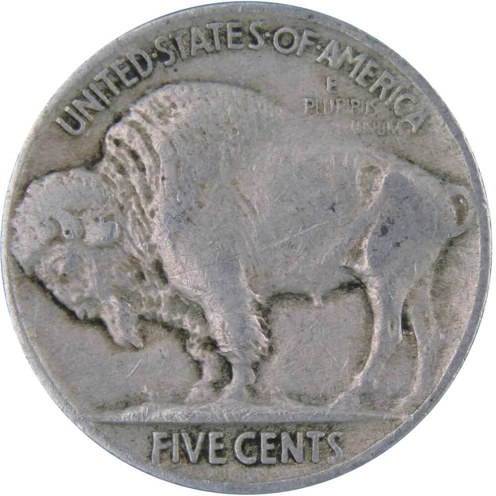 1924 Indian Head Buffalo Nickel 5 Cent Piece F Fine 5c US Coin Collectible