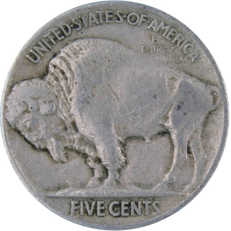 1924 Indian Head Buffalo Nickel 5 Cent Piece F Fine 5c US Coin Collectible - Buffalo Nickels - Indian Head Nickel - Profile Coins &amp; Collectibles