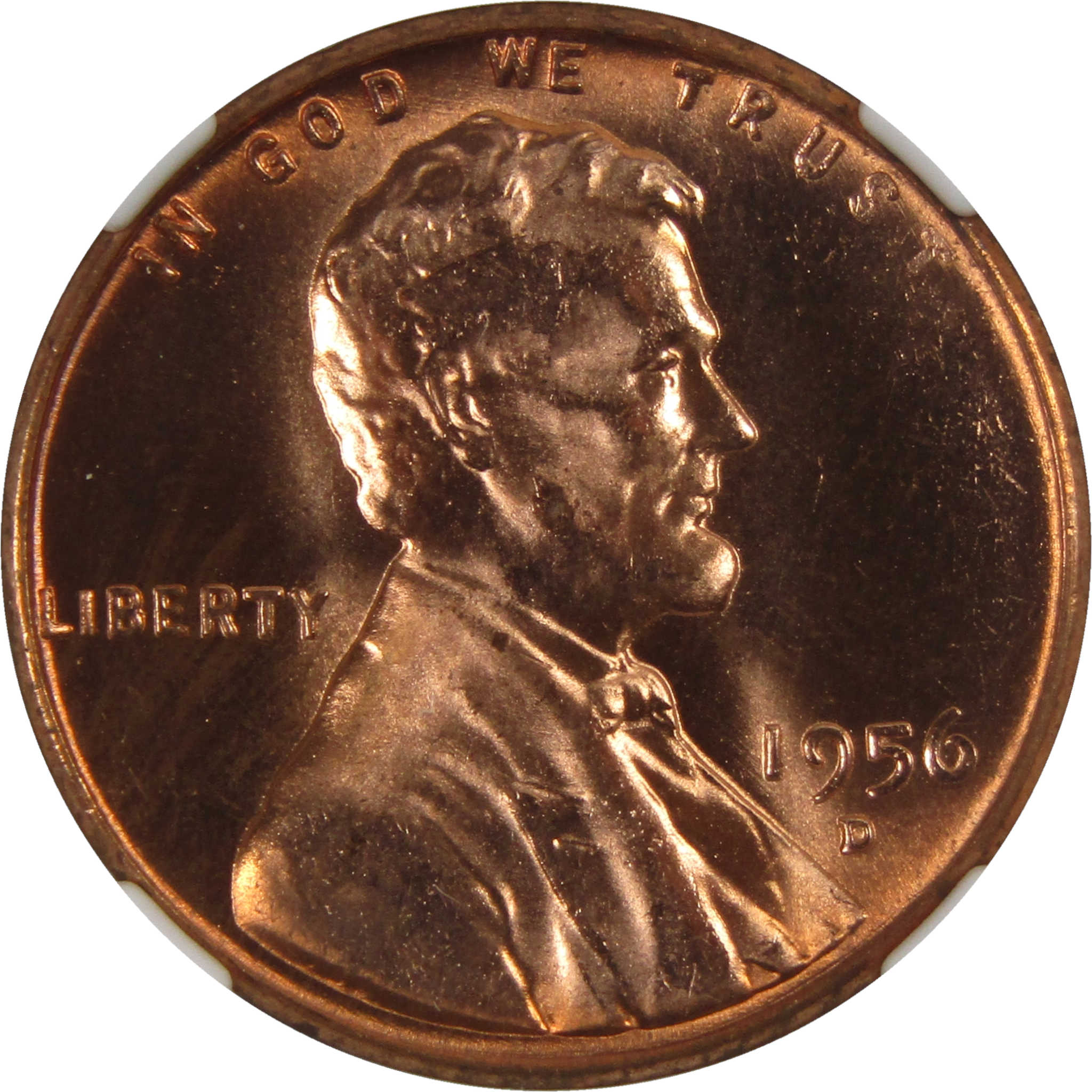 1956 D Lincoln Wheat Cent MS 66 RD NGC Penny Uncirculated SKU:I3661