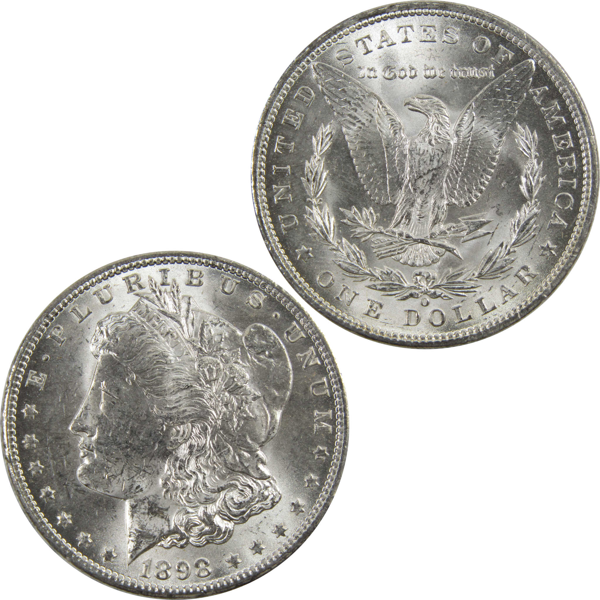 1898 O Morgan Dollar BU Uncirculated 90% Silver $1 Coin SKU:I5267 - Morgan coin - Morgan silver dollar - Morgan silver dollar for sale - Profile Coins &amp; Collectibles