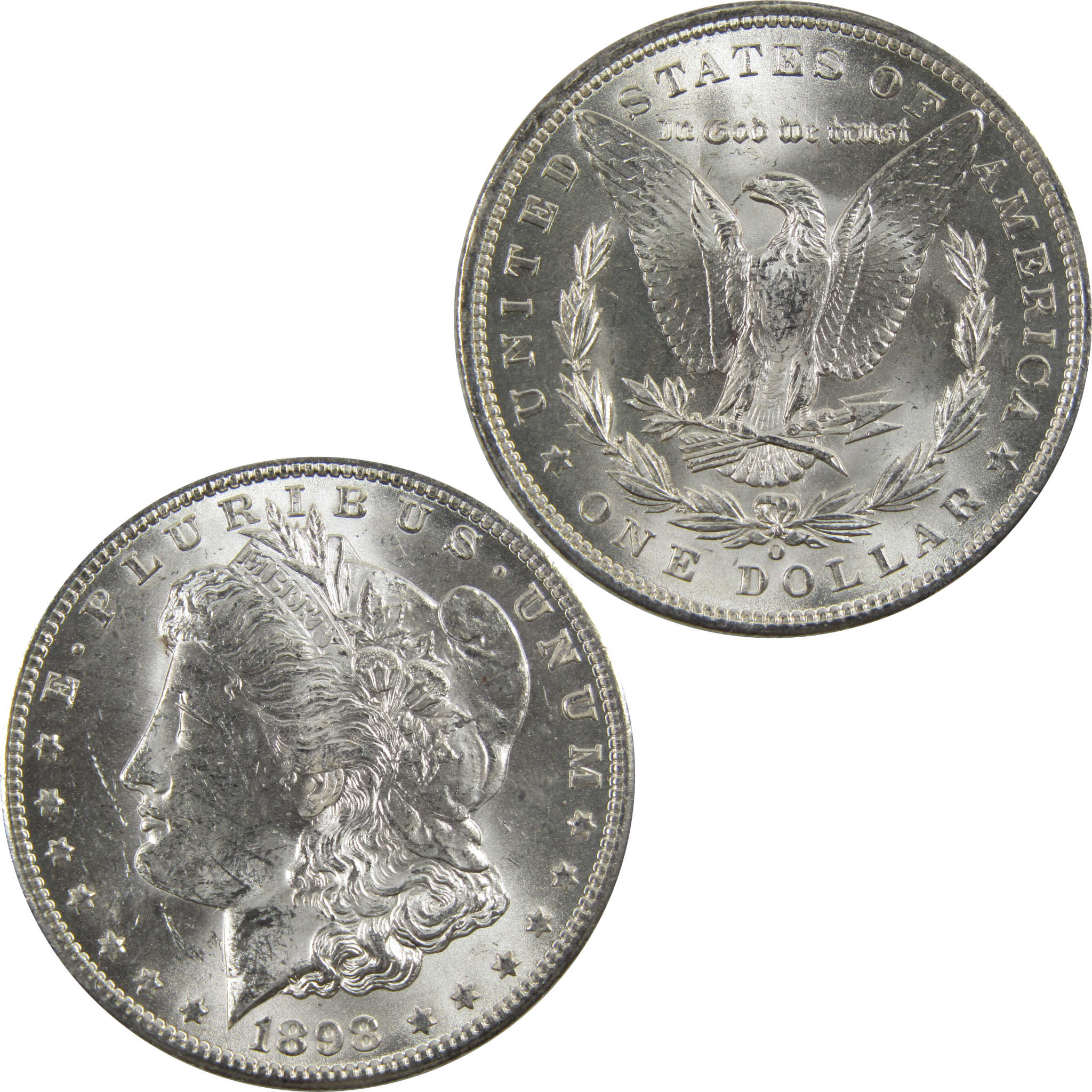 1898 O Morgan Dollar BU Uncirculated 90% Silver $1 Coin SKU:I5273 - Morgan coin - Morgan silver dollar - Morgan silver dollar for sale - Profile Coins &amp; Collectibles