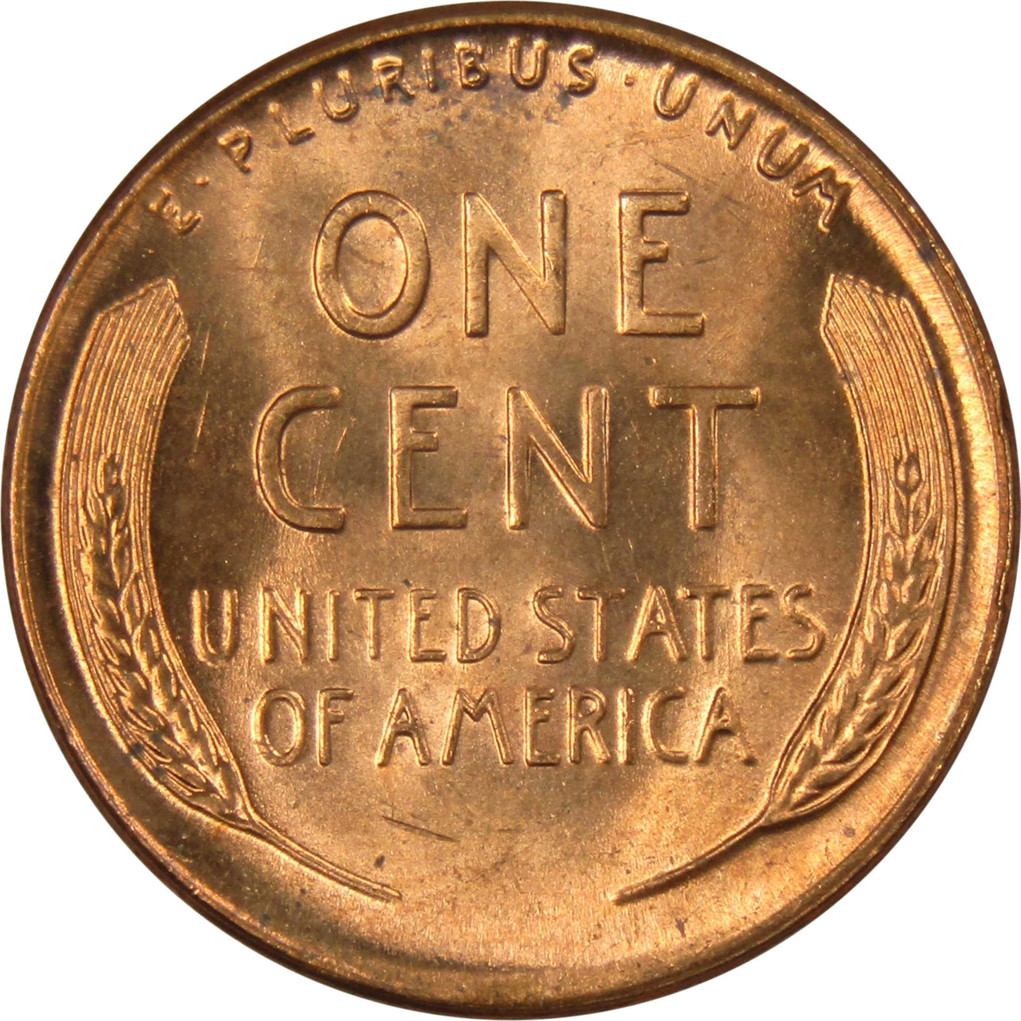 1955 Lincoln Wheat Cent BU Uncirculated Mint State Bronze Penny 1c Coin