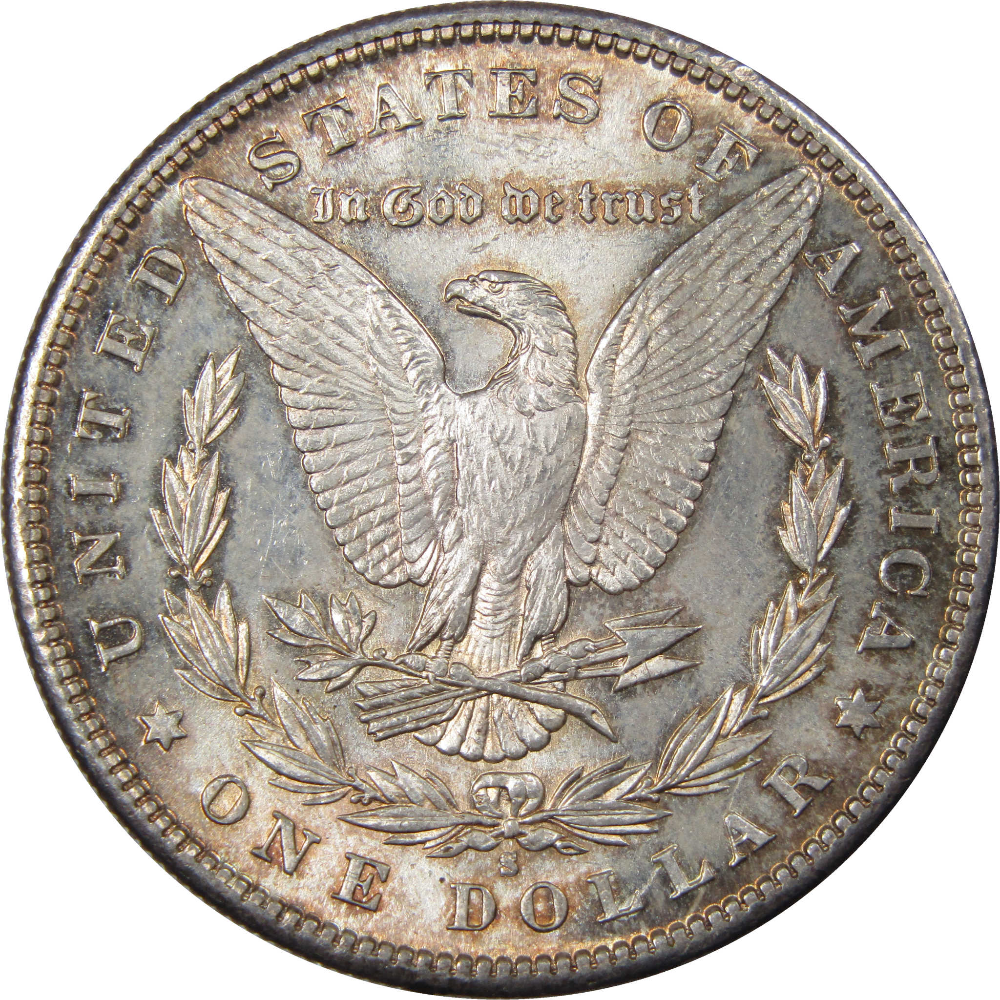 1881 S Morgan Dollar BU Uncirculated Mint State Silver Toned SKU:I1262