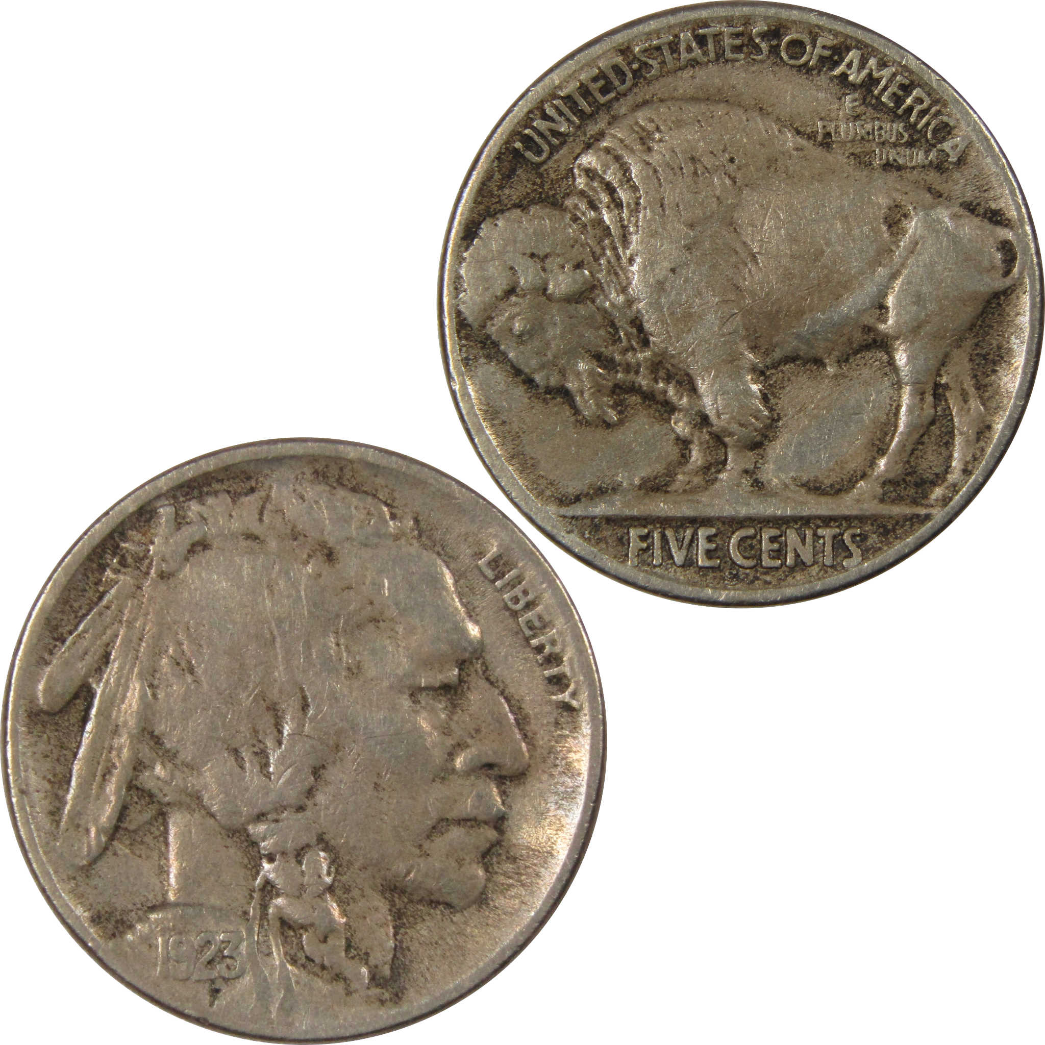 1923 S Indian Head Buffalo Nickel Five Cent Extremely Fine SKU:IPC7183