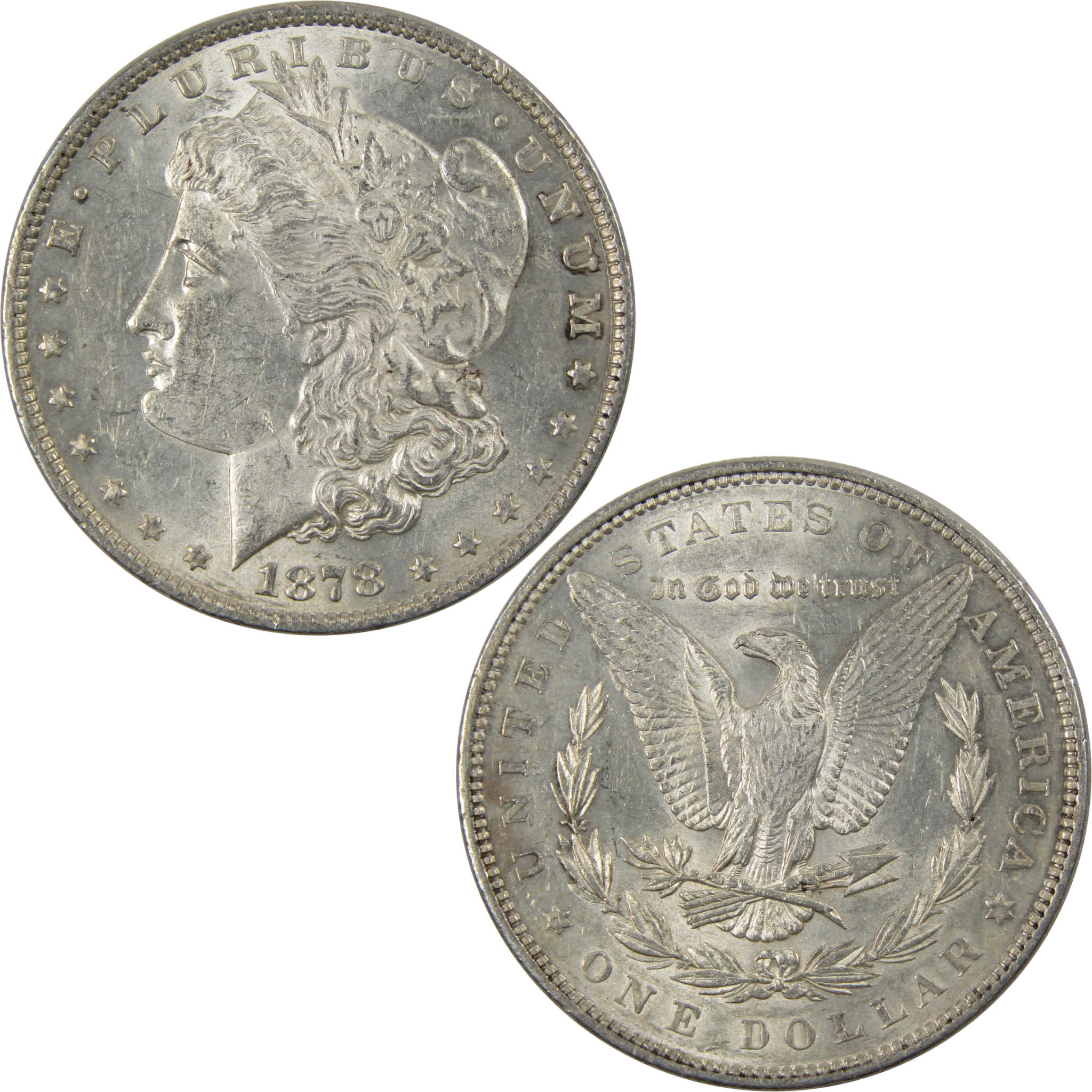 1878 7TF Rev 79 Morgan Dollar Borderline Uncirculated Silver SKU:I7381 - Morgan coin - Morgan silver dollar - Morgan silver dollar for sale - Profile Coins &amp; Collectibles