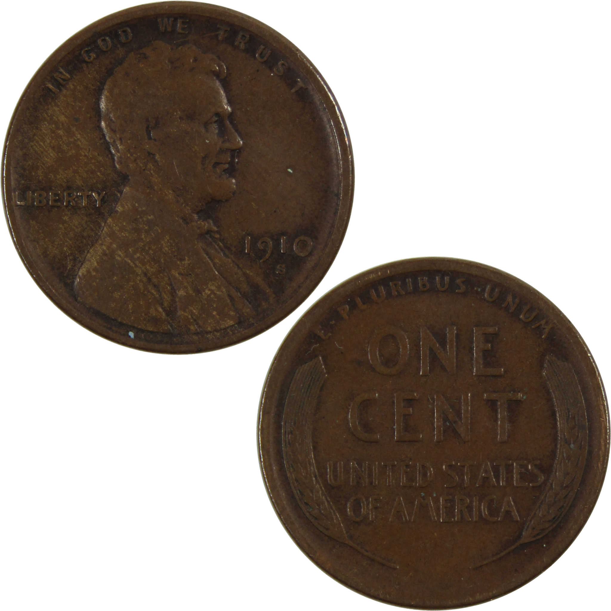 1910 S Lincoln Wheat Cent VF Very Fine Penny 1c US Coin SKU:I3720
