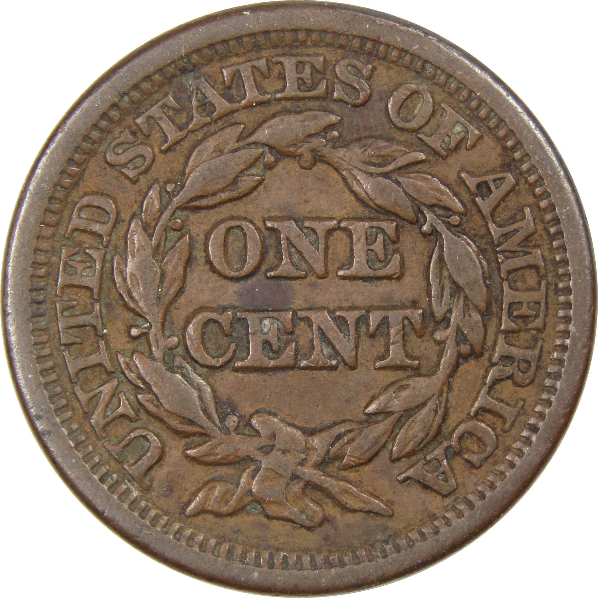 1848 Braided Hair Large Cent XF Extremely Fine Copper Penny SKU:I1314