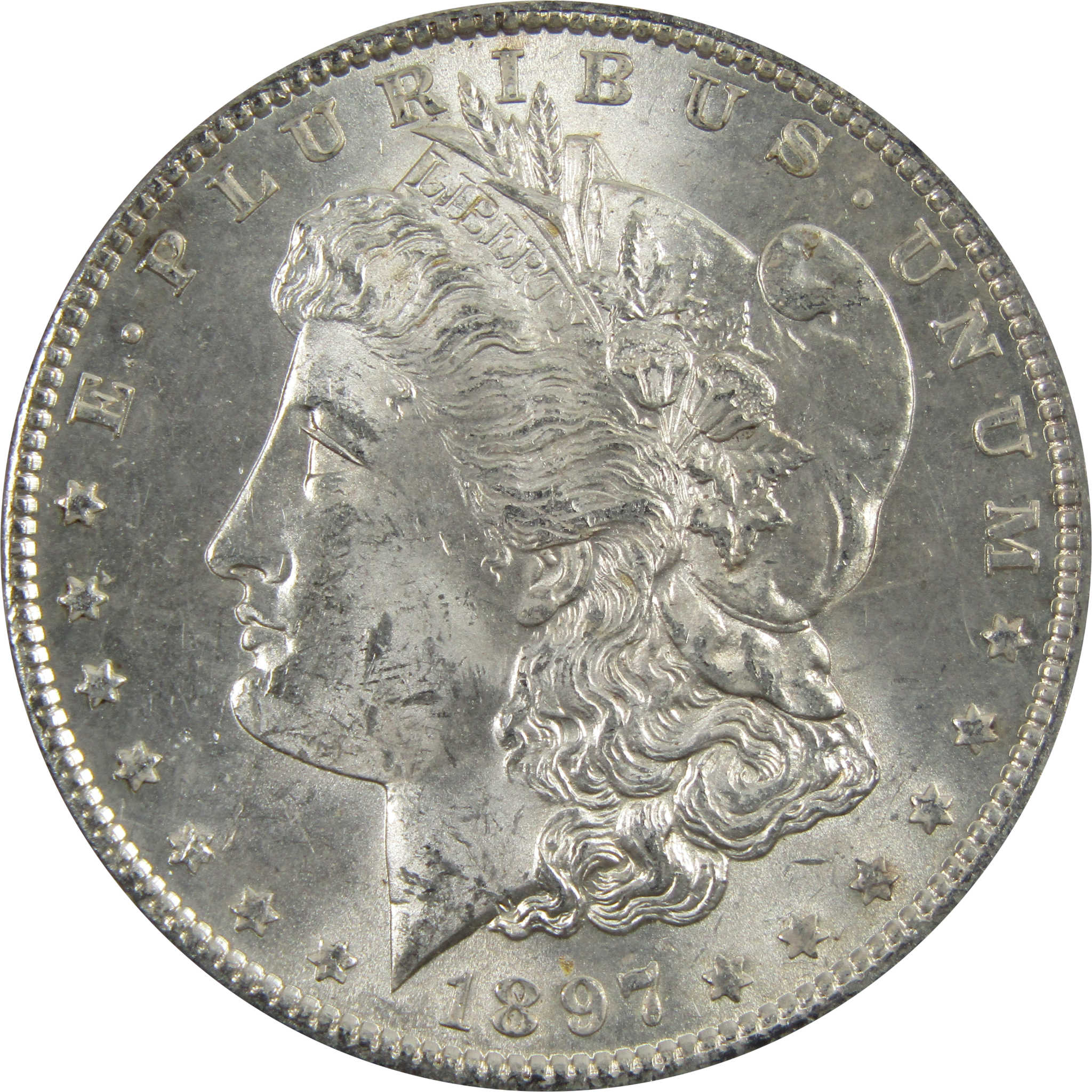 1897 Morgan Dollar BU Uncirculated 90% Silver $1 Coin SKU:I5152 - Morgan coin - Morgan silver dollar - Morgan silver dollar for sale - Profile Coins &amp; Collectibles