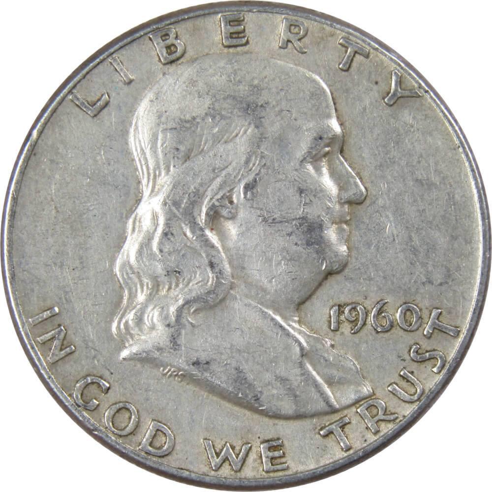 1960 Franklin Half Dollar XF EF Extremely Fine 90% Silver 50c US Coin