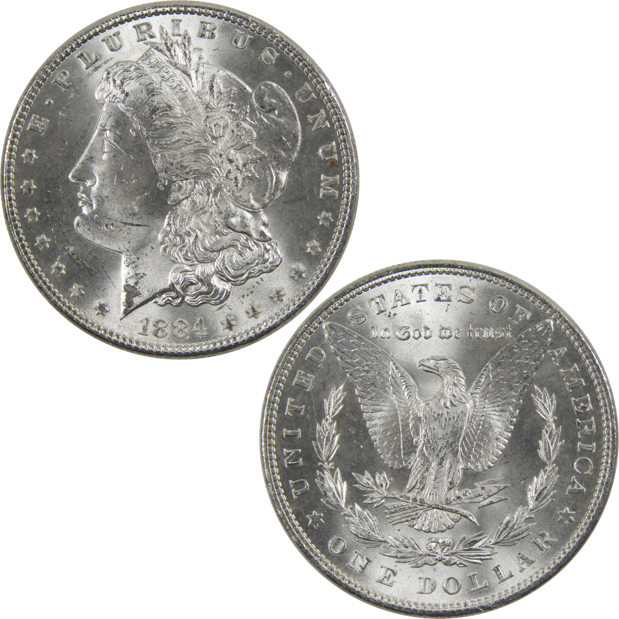 1884 Morgan Dollar BU Uncirculated 90% Silver $1 Coin SKU:I6027 - Morgan coin - Morgan silver dollar - Morgan silver dollar for sale - Profile Coins &amp; Collectibles