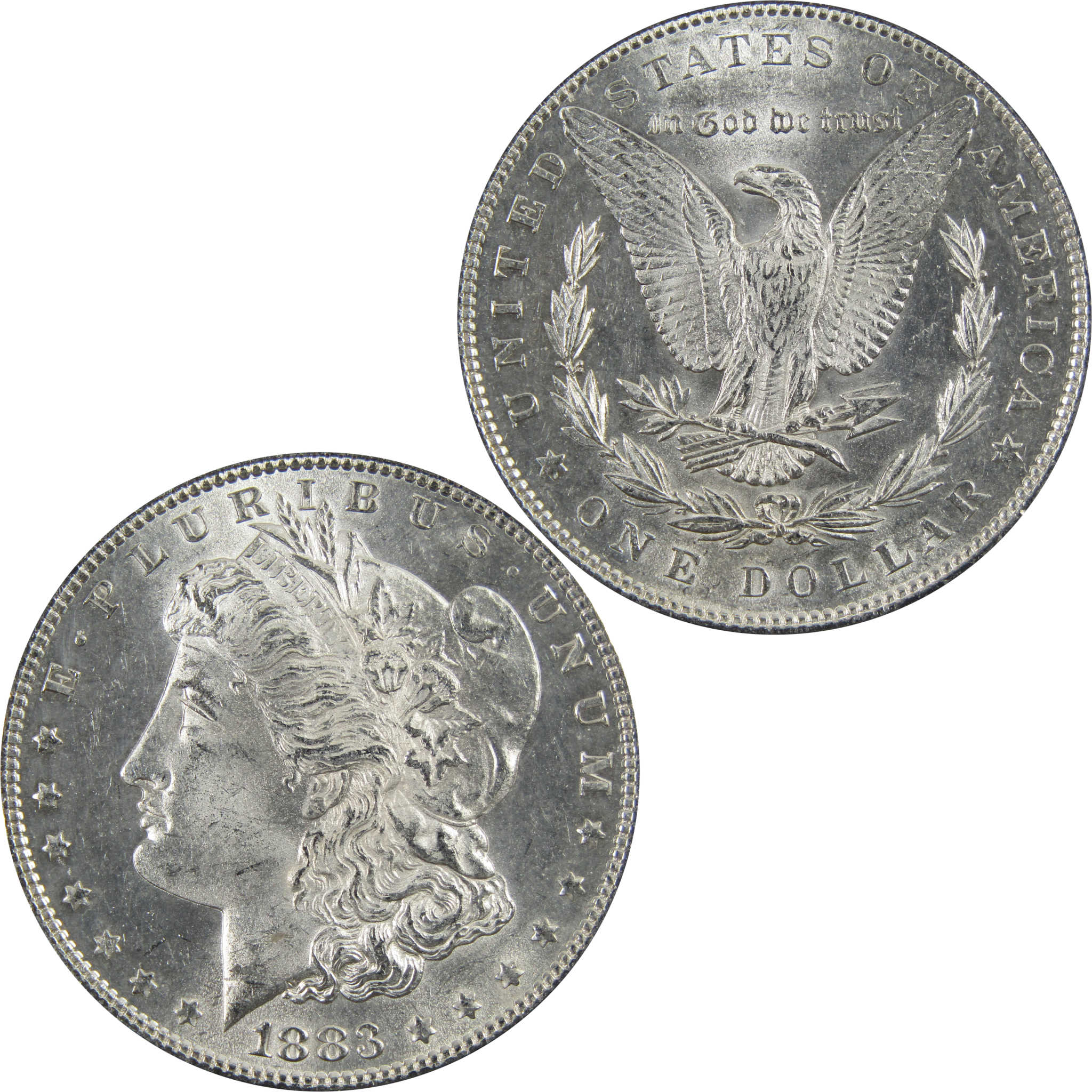 1883 Morgan Dollar BU Uncirculated 90% Silver $1 Coin SKU:I5166 - Morgan coin - Morgan silver dollar - Morgan silver dollar for sale - Profile Coins &amp; Collectibles