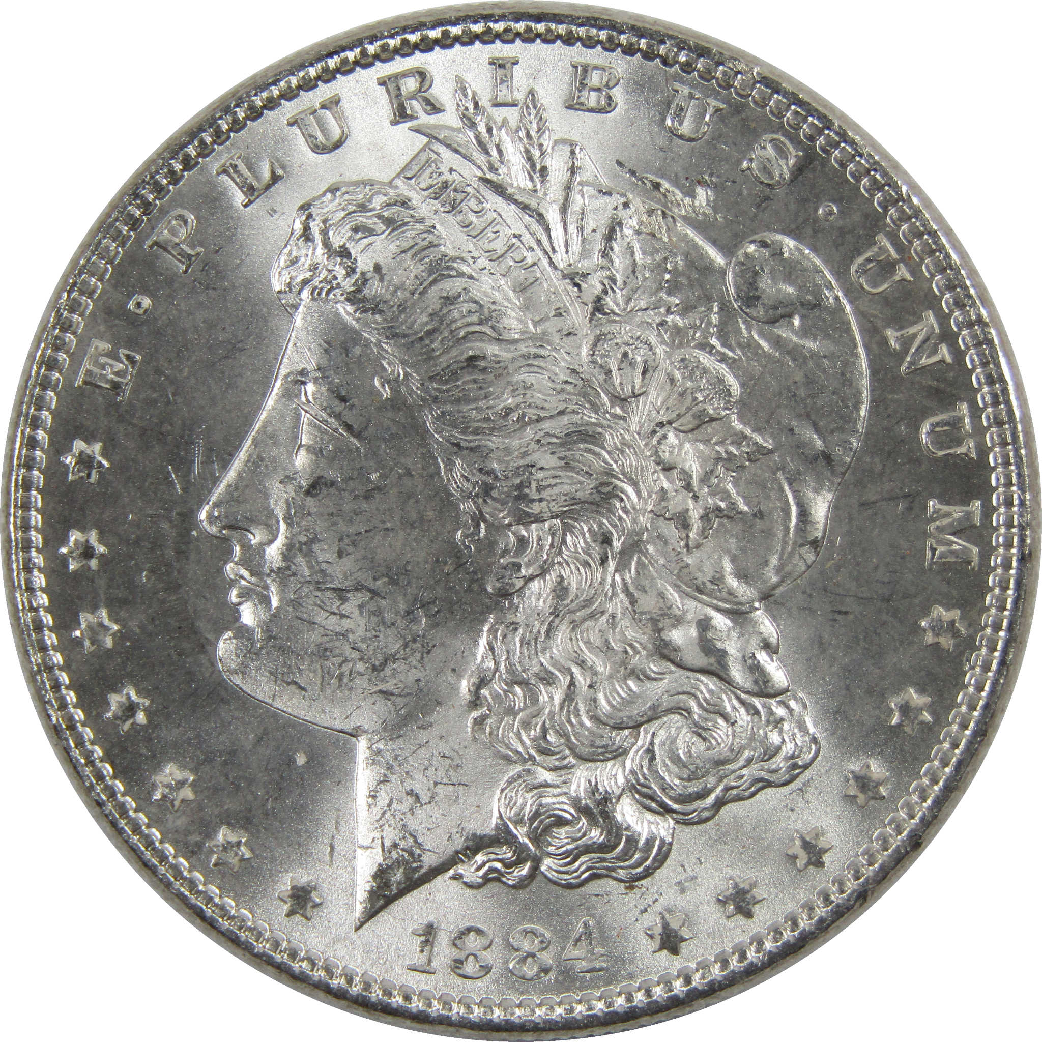 1884 Morgan Dollar BU Uncirculated 90% Silver $1 Coin SKU:I6018 - Morgan coin - Morgan silver dollar - Morgan silver dollar for sale - Profile Coins &amp; Collectibles