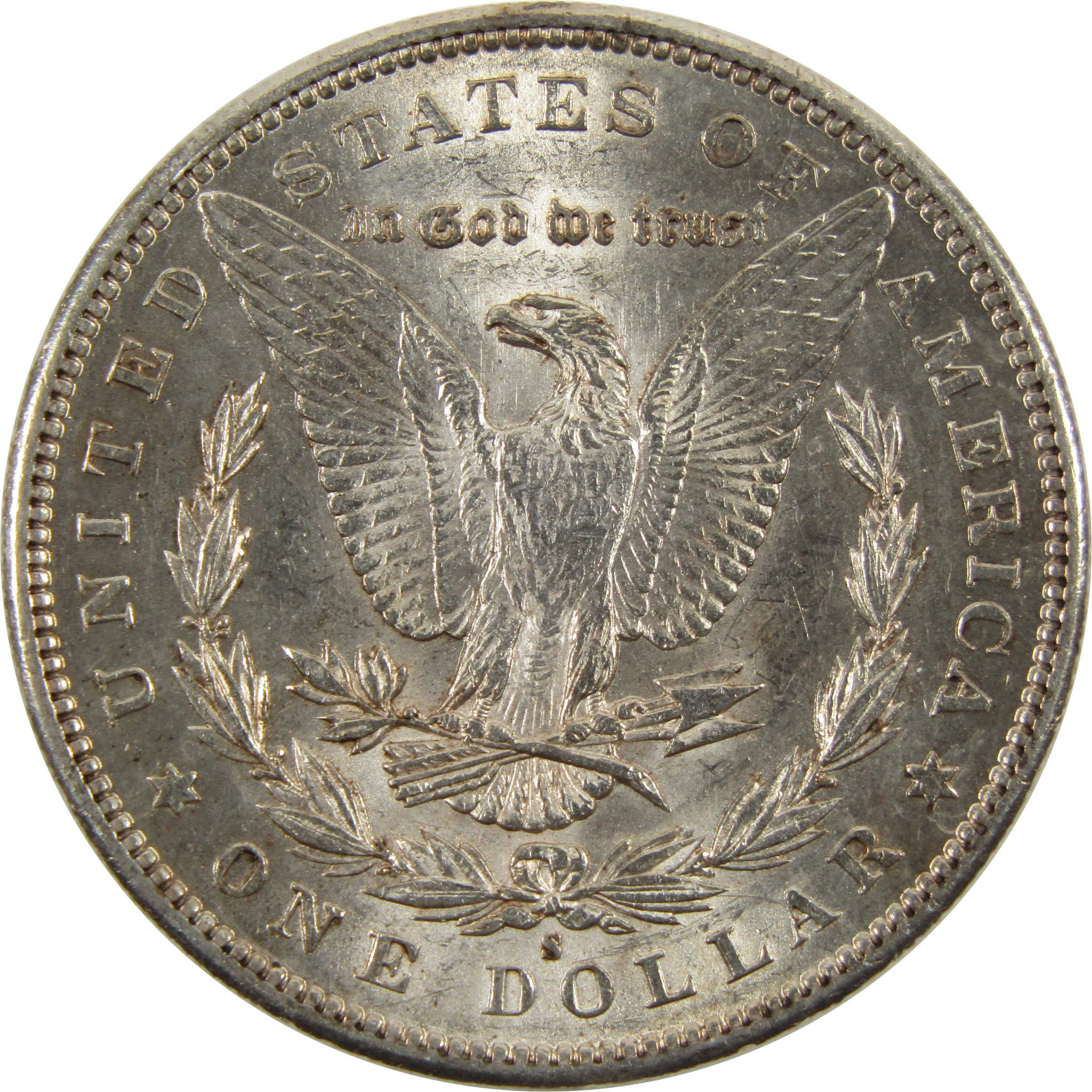 1897 S Morgan Dollar Borderline Uncirculated 90% Silver $1 SKU:I7642 - Morgan coin - Morgan silver dollar - Morgan silver dollar for sale - Profile Coins &amp; Collectibles