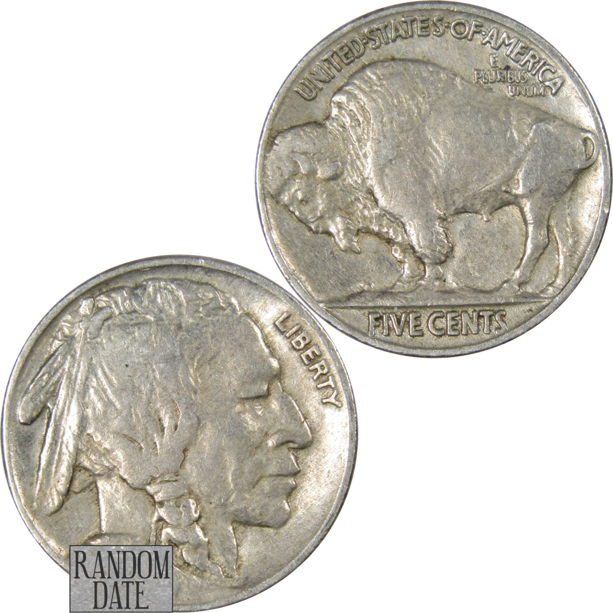 Indian Head Buffalo Nickel 5 Cent Piece VF Very Fine Random Date 5c US Coin