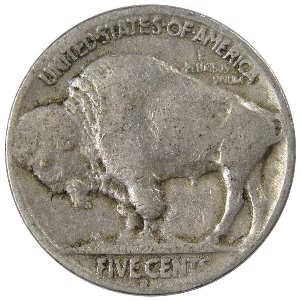 1928 D Indian Head Buffalo Nickel 5 Cent Piece AG About Good 5c US Coin