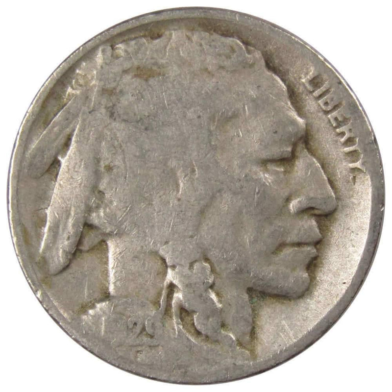 1929 D Indian Head Buffalo Nickel 5 Cent Piece AG About Good 5c US Coin - Buffalo Nickels - Indian Head Nickel - Profile Coins &amp; Collectibles