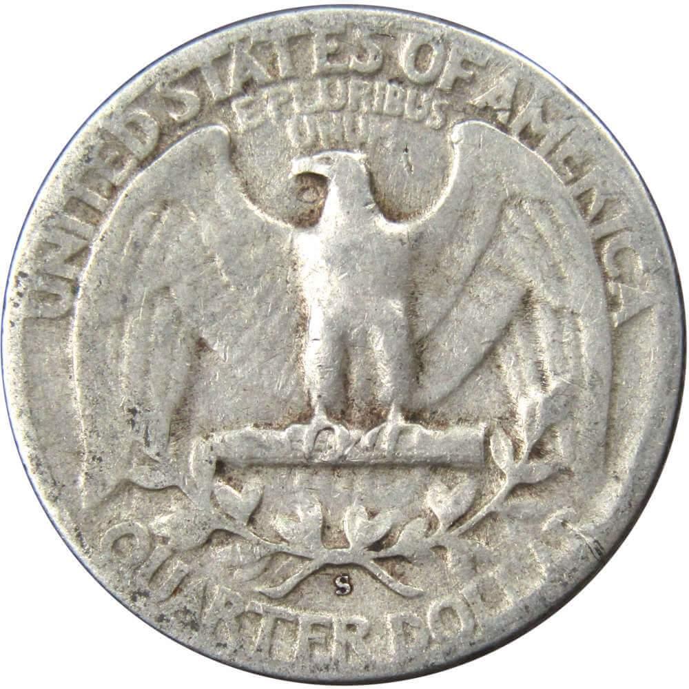 1950 S Washington Quarter VG Very Good 90% Silver 25c US Coin Collectible