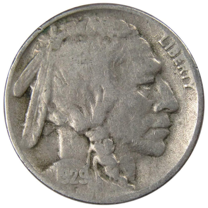 1929 S Indian Head Buffalo Nickel 5 Cent Piece VG Very Good 5c US Coin - Buffalo Nickels - Indian Head Nickel - Profile Coins &amp; Collectibles