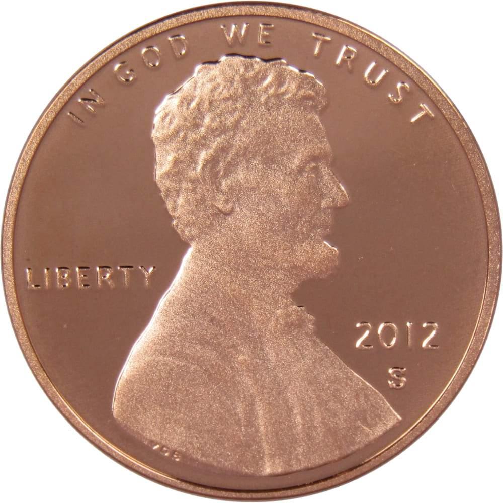 2012 S Lincoln Shield Cent Choice Proof Penny 1c Coin Collectible