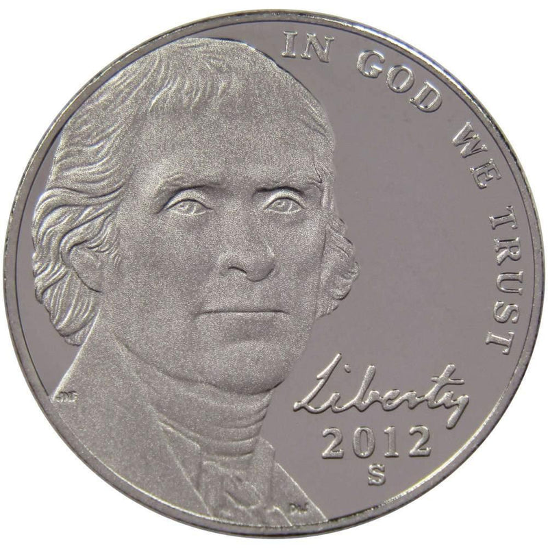 2012 S Jefferson Nickel 5 Cent Piece Choice Proof 5c US Coin Collectible - Jefferson Nickels - Jefferson Nickels for Sale - Profile Coins &amp; Collectibles