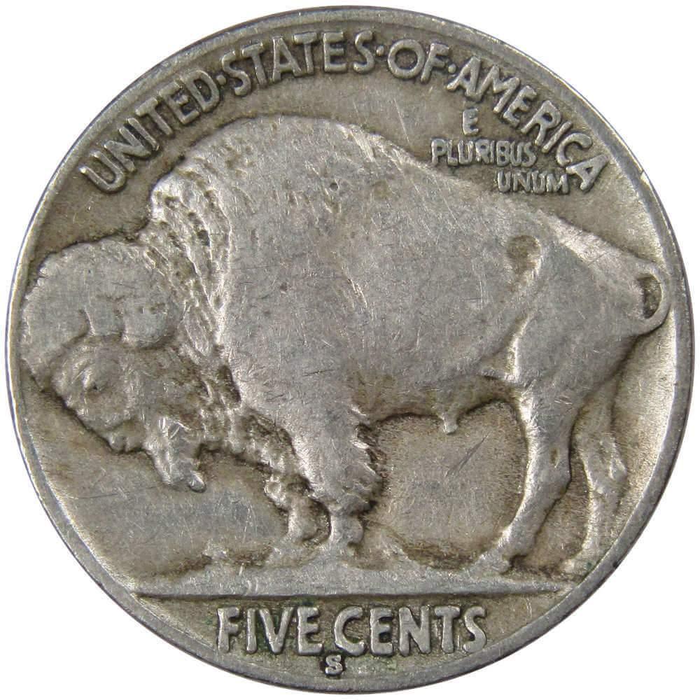 1931 S Indian Head Buffalo Nickel 5 Cent Piece F Fine 5c US Coin Collectible