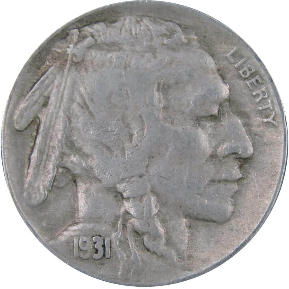 1931 S Indian Head Buffalo Nickel 5 Cent Piece XF EF Extremely Fine 5c US Coin