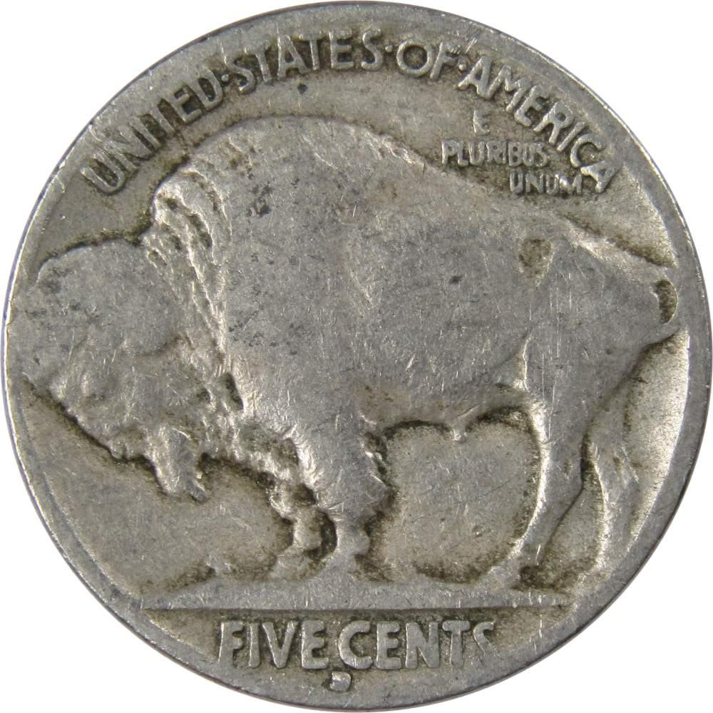 1934 D Indian Head Buffalo Nickel 5 Cent Piece G Good 5c US Coin Collectible